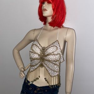 Women’s Exotic Belly Dance Crop Top Sz M